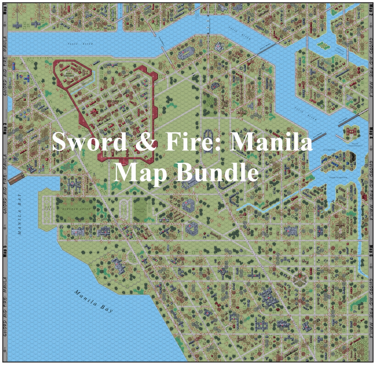 ASL Sword & Fire: Manila Map Bundle